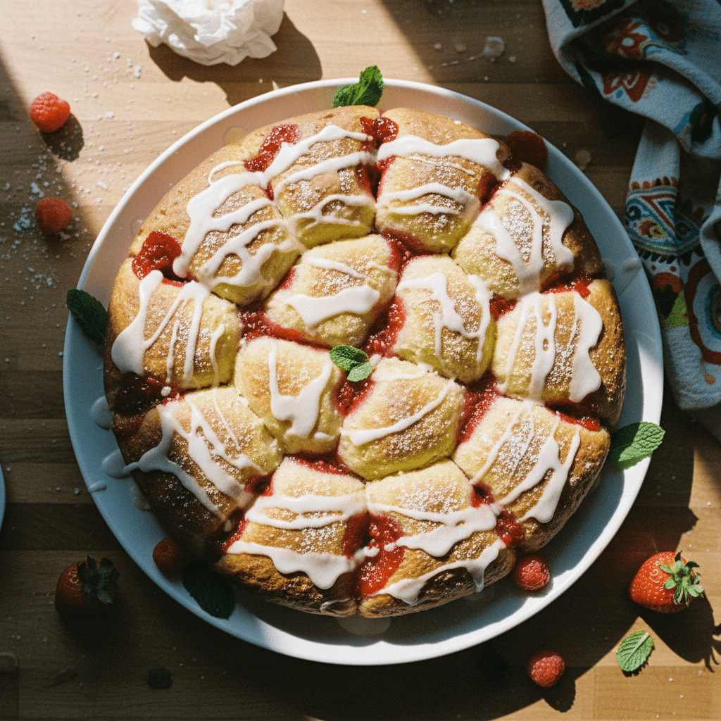 Jelly Donut Pull-Apart Focaccia