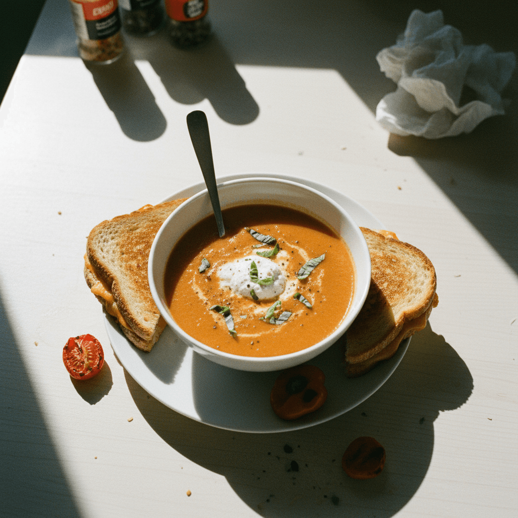 Grilled Cheese & Tomato Soup