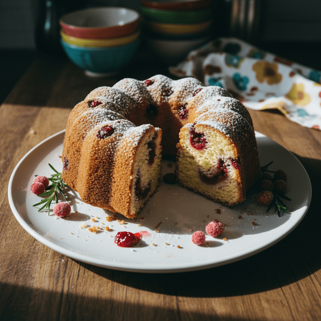 Cranberry Swirl Pound Cake