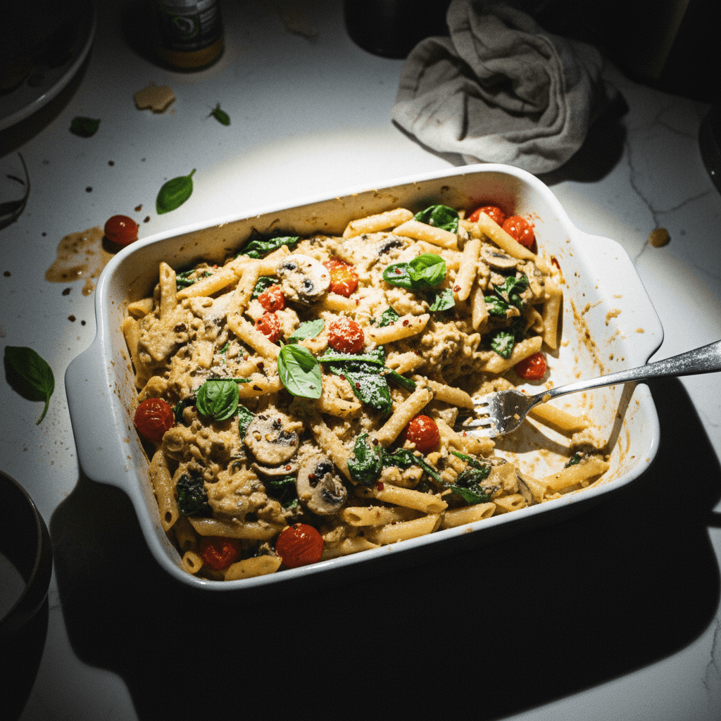 Creamy Baked Boursin and Vegetable Pasta