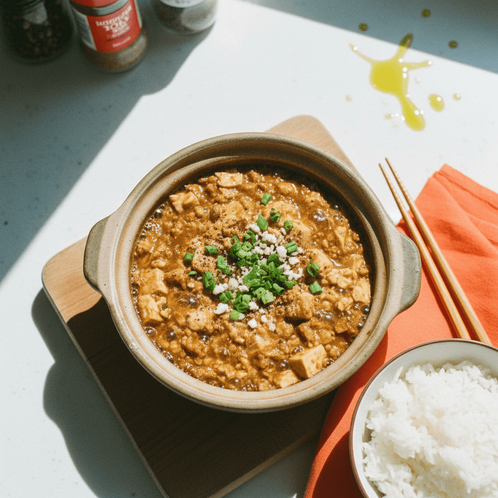 15 Mins Minced Chicken Tofu and Egg Gravy