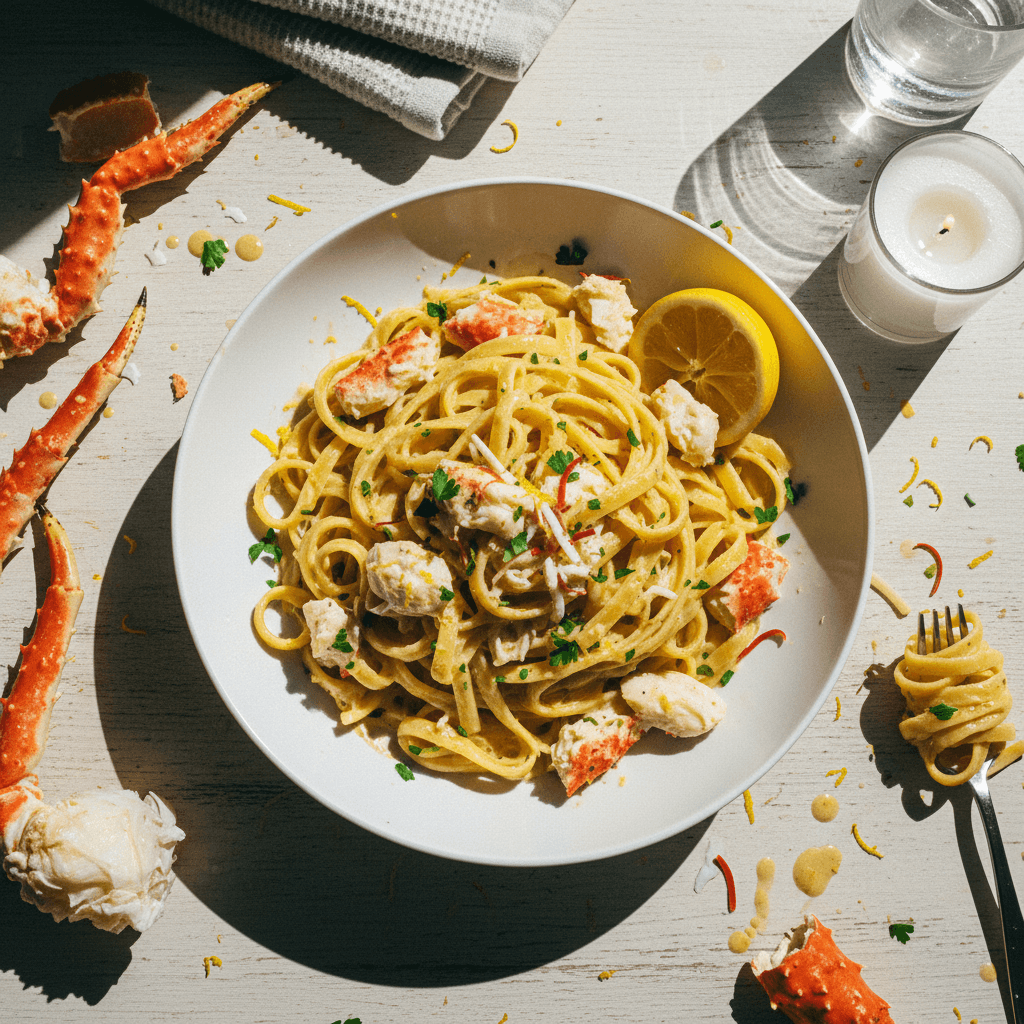 Extra Creamy Crab Pasta