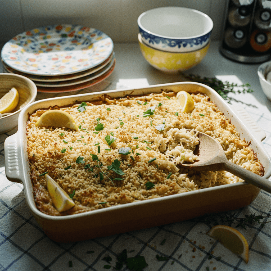 Hearty Chicken and Rice Casserole Bake