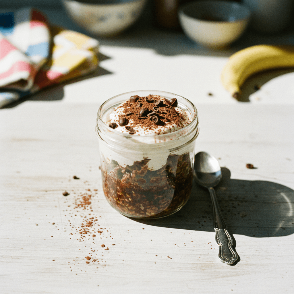 Chocolate Tiramisu Overnight Oats