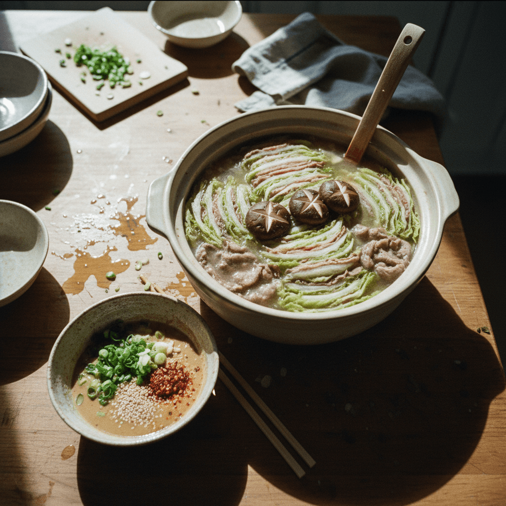 5 Ingredient Beef Hot Pot (Mille Feuille Nabe)