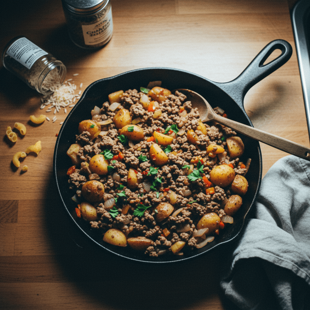 Hearty Beef and Potato Skillet
