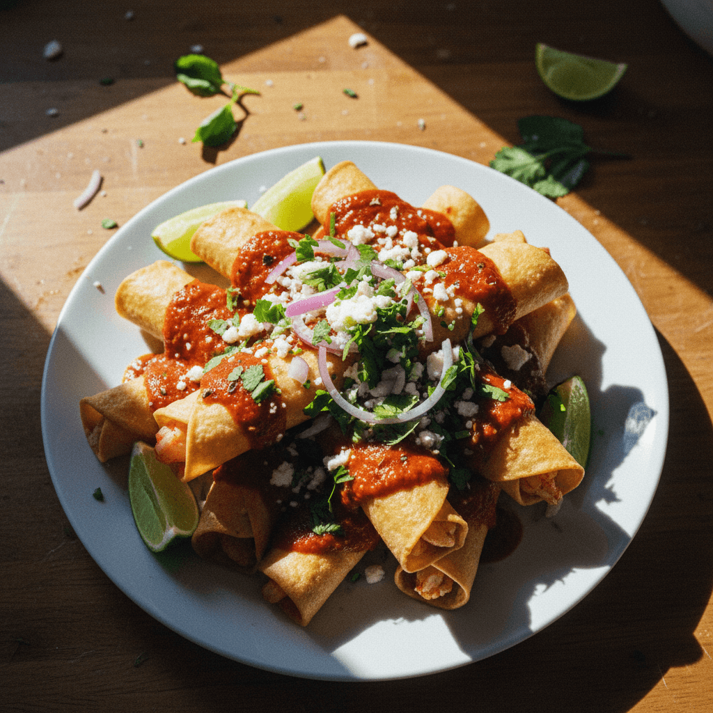 Potato & Shrimp Flautas