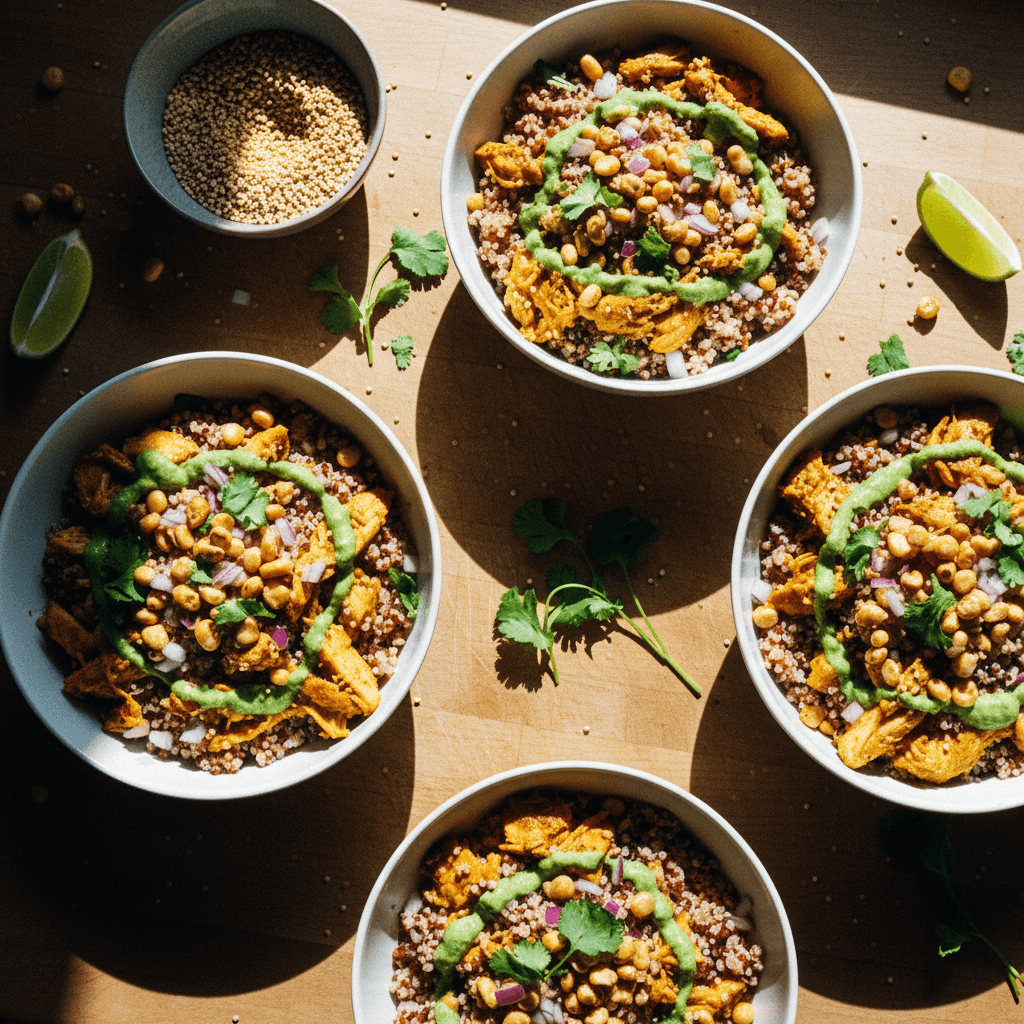 Peruvian Chicken Quinoa Bowls