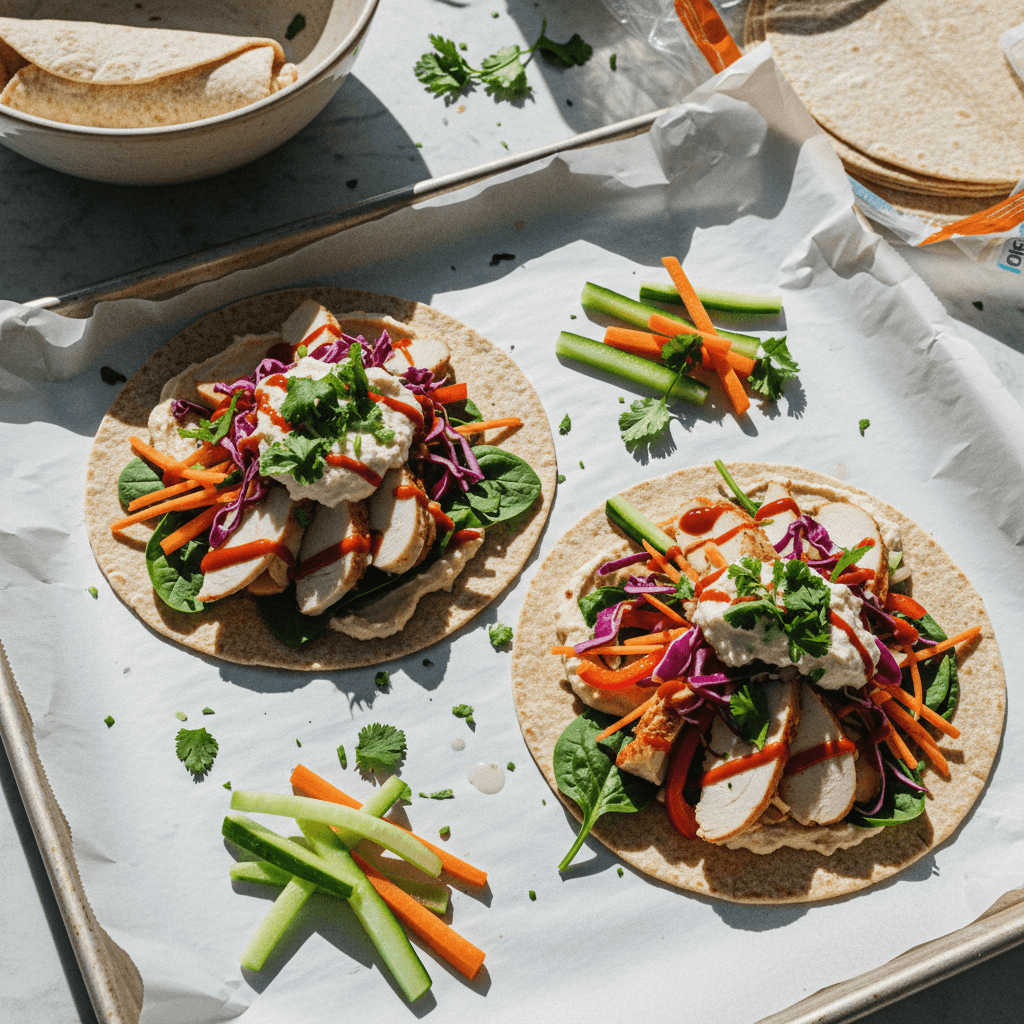 Turkey and Veggie Loaded Wraps