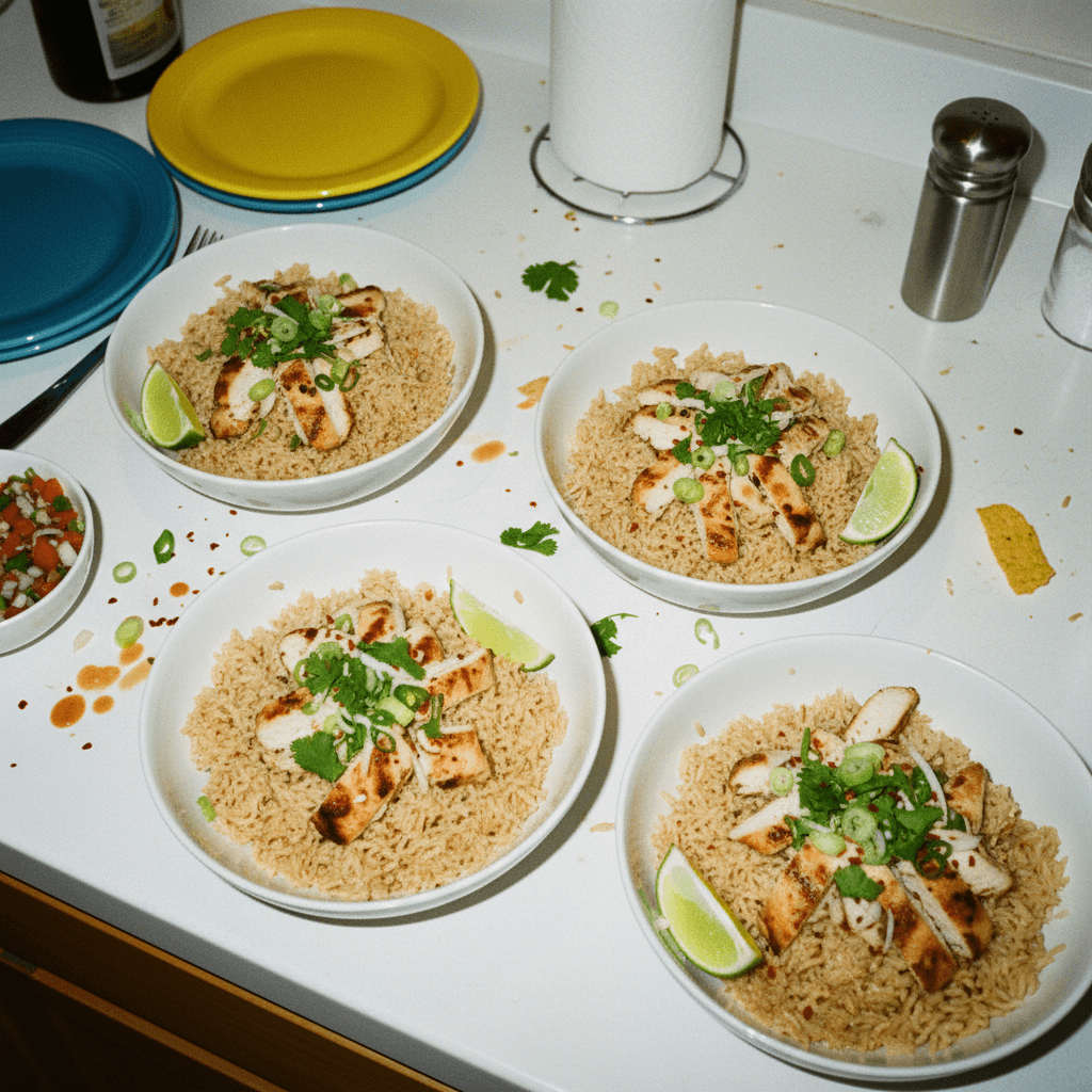 Lean Chicken and Rice Power Bowls