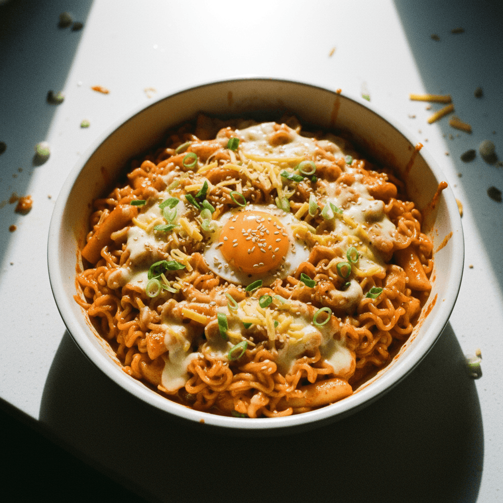 Cheesy Buldak Noodles