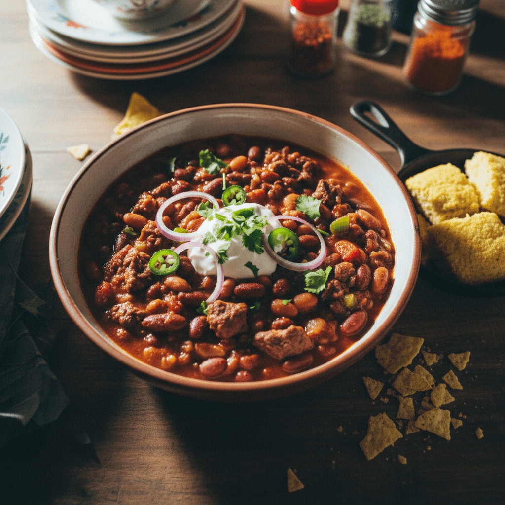 Hearty Beef & Bean Chili