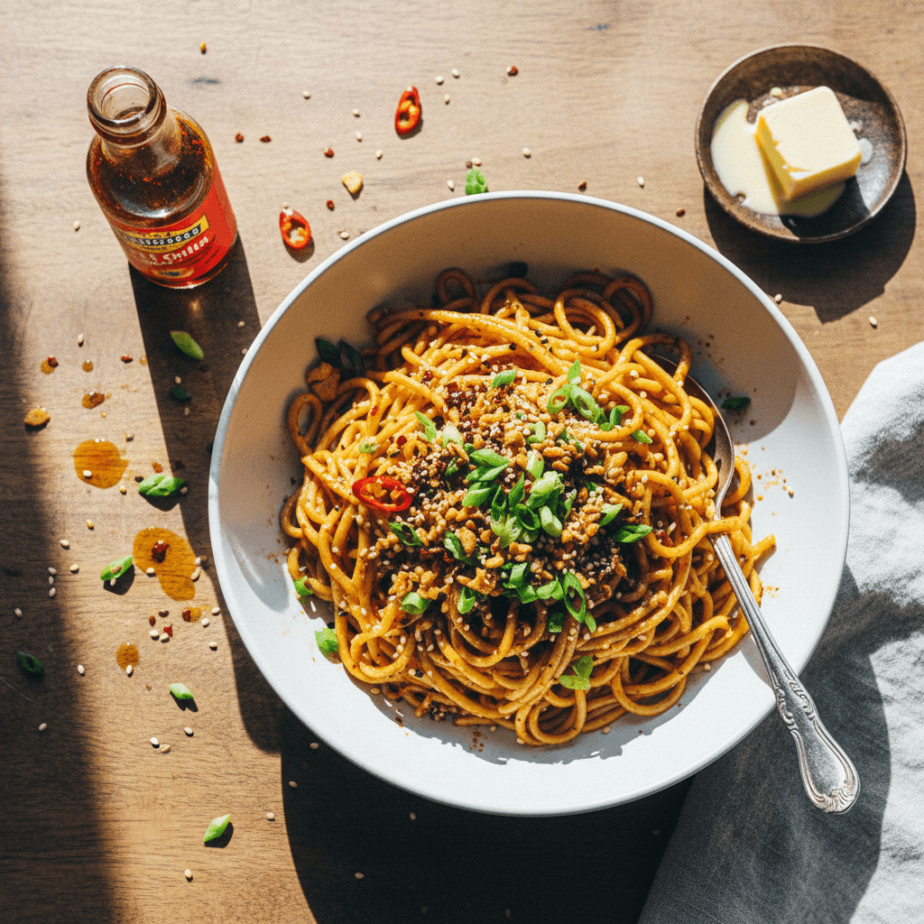 Chili Oil Garlic Butter Noodles
