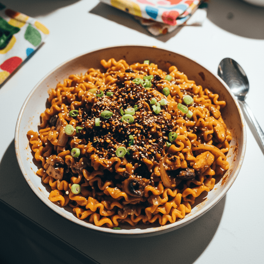Korean BBQ Chicken Pasta