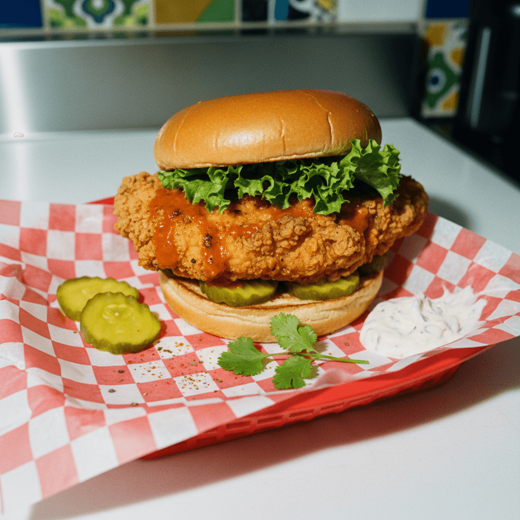 Homemade Spicy Chick-fil-A Sandwich