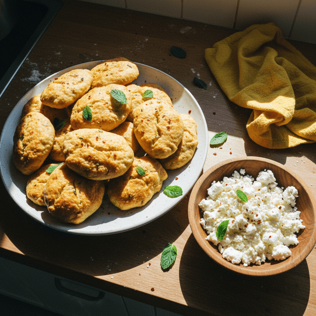 Savory Cheese Pastries (Fatayer Jibneh)