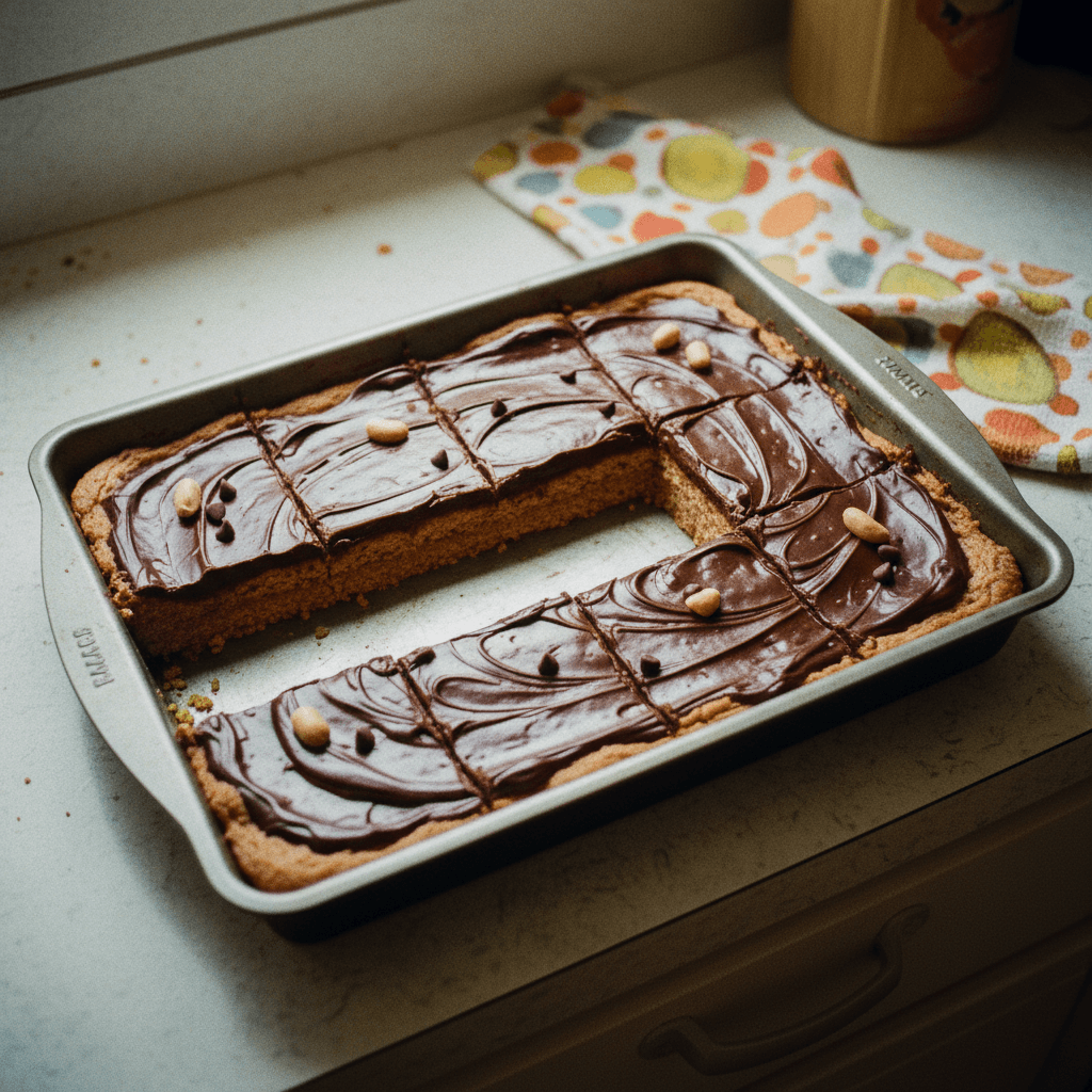 1970s-90s Lunch Lady Peanut Butter Bars