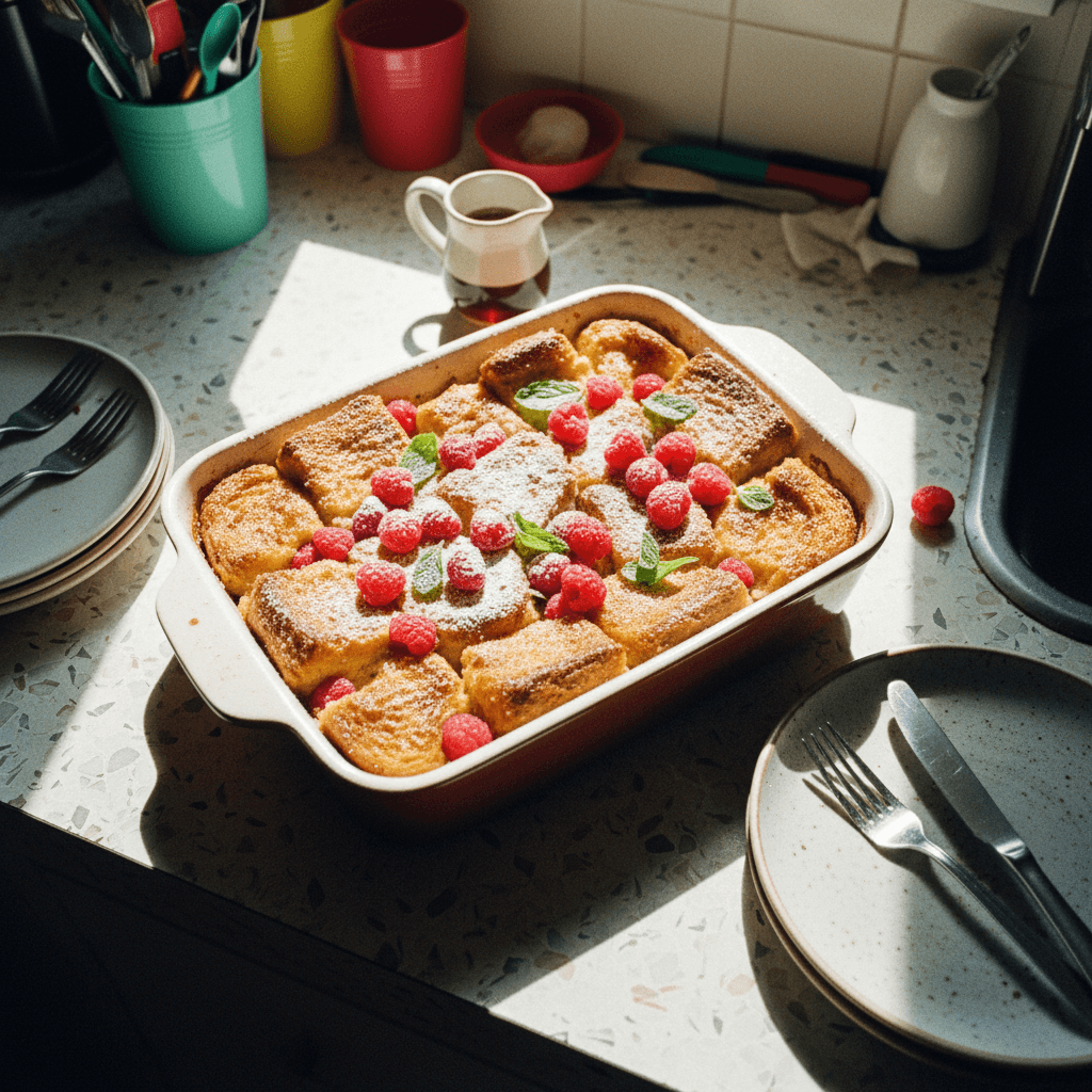 Overnight Brioche French Toast Bake