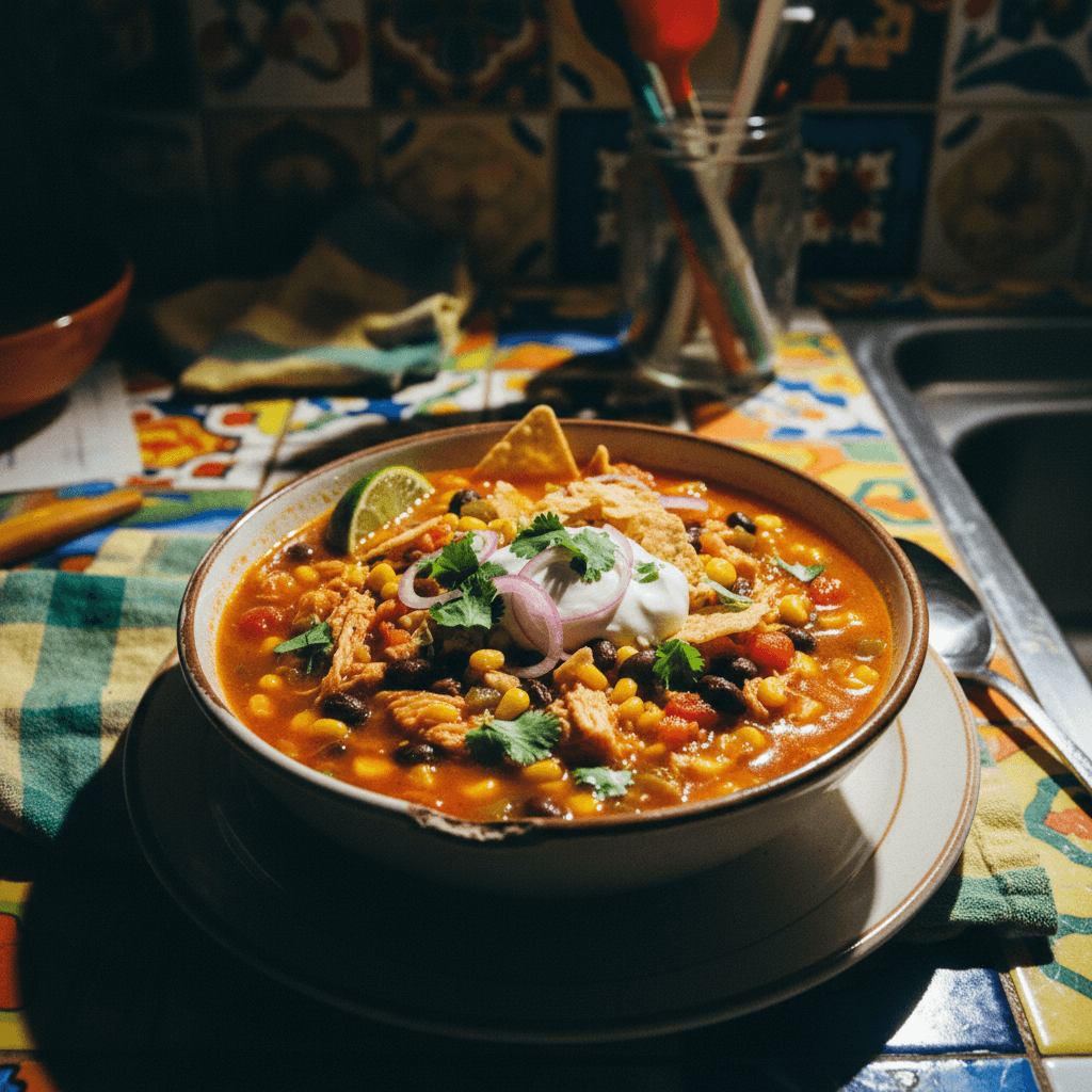 Crockpot Chicken Taco Soup