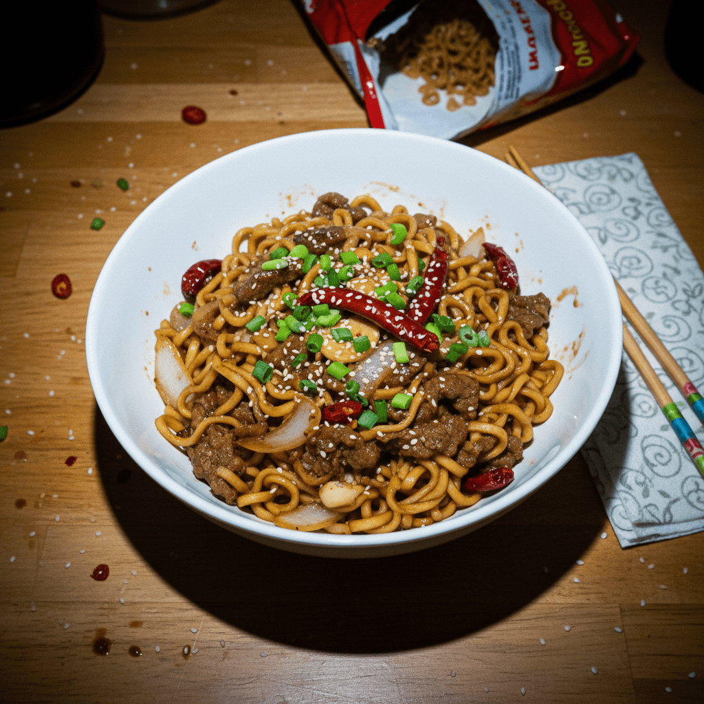 Mongolian Beef Noodles