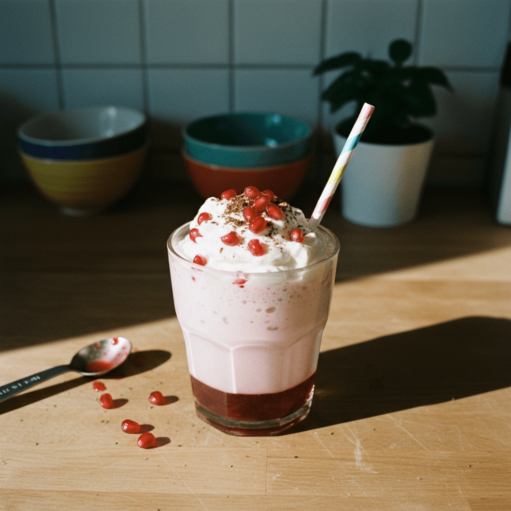 Follicular Phase Pomegranate Latte