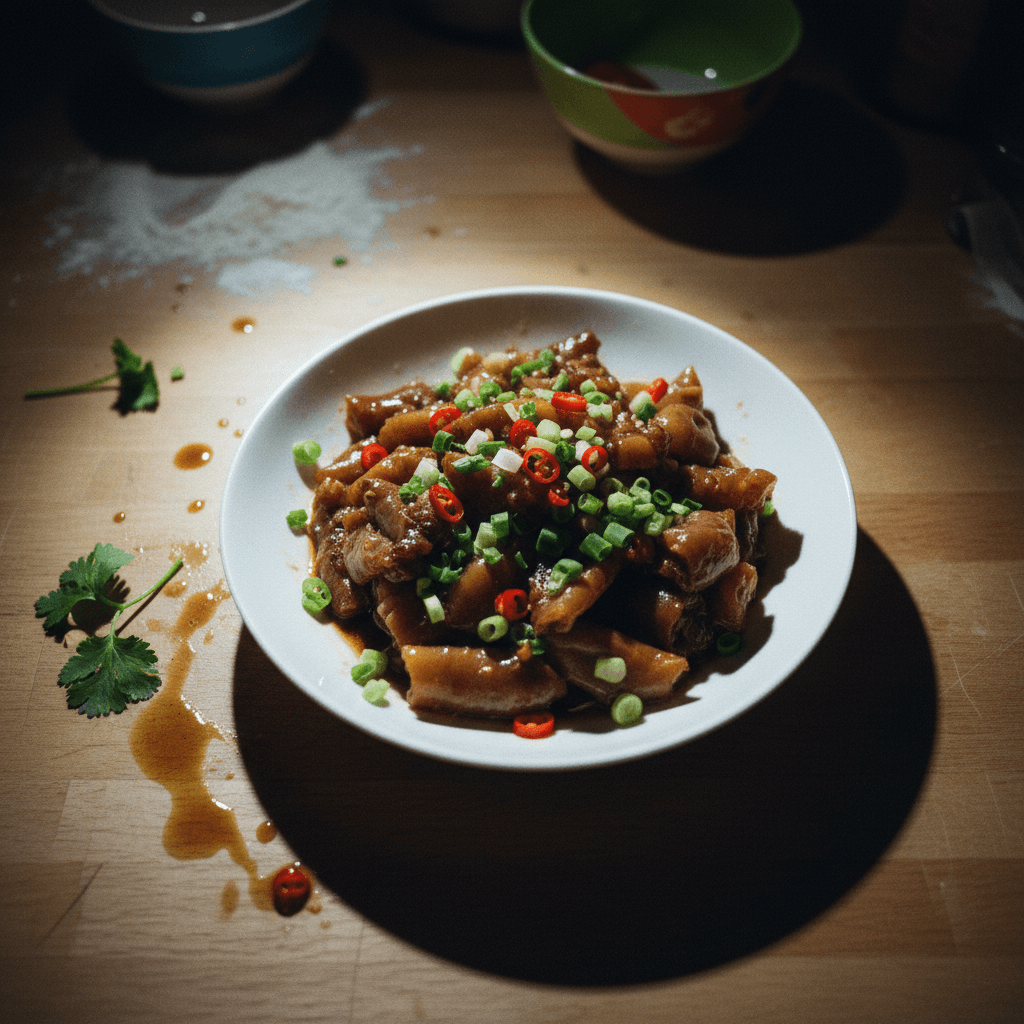 Steamed Beef Tendon with Oyster Sauce (Dim Sum Style)