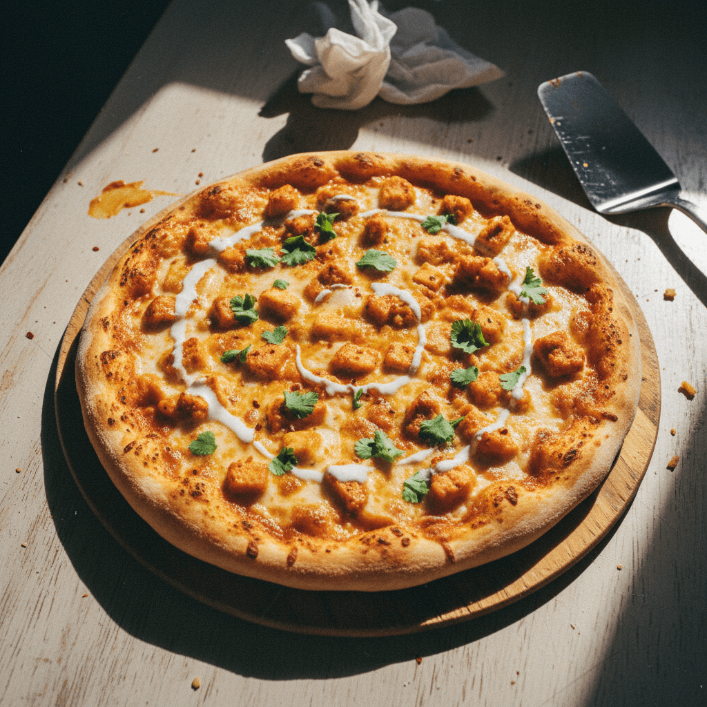 Butter Chicken Pizza