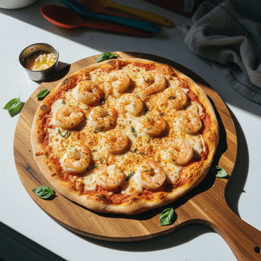 Trader Joe's Shrimp Pizza