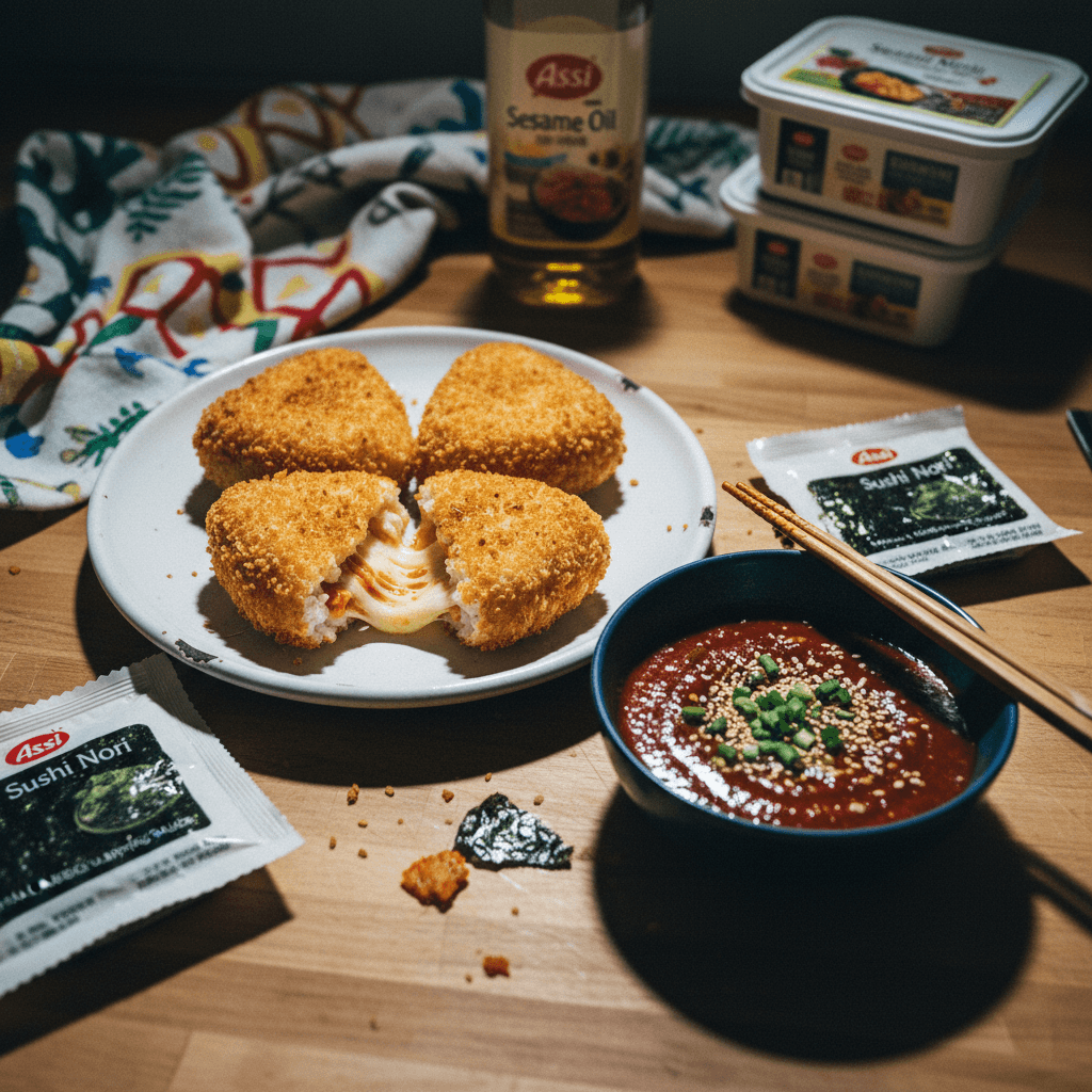 Kimchi Mozzarella Onigiri