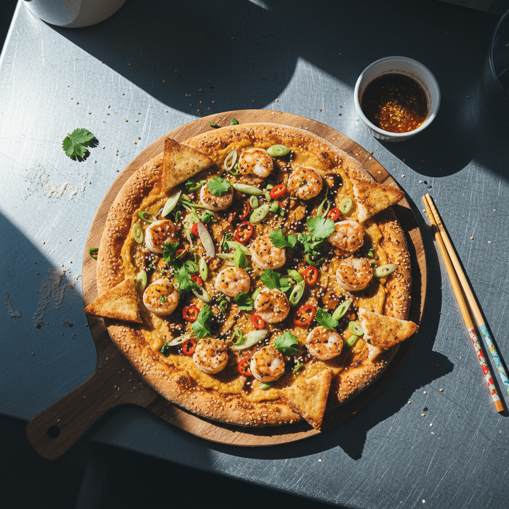 Prawn Toast Pizza