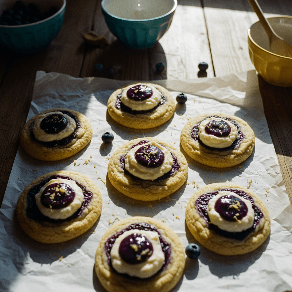 Blueberry Cheesecake Cookies