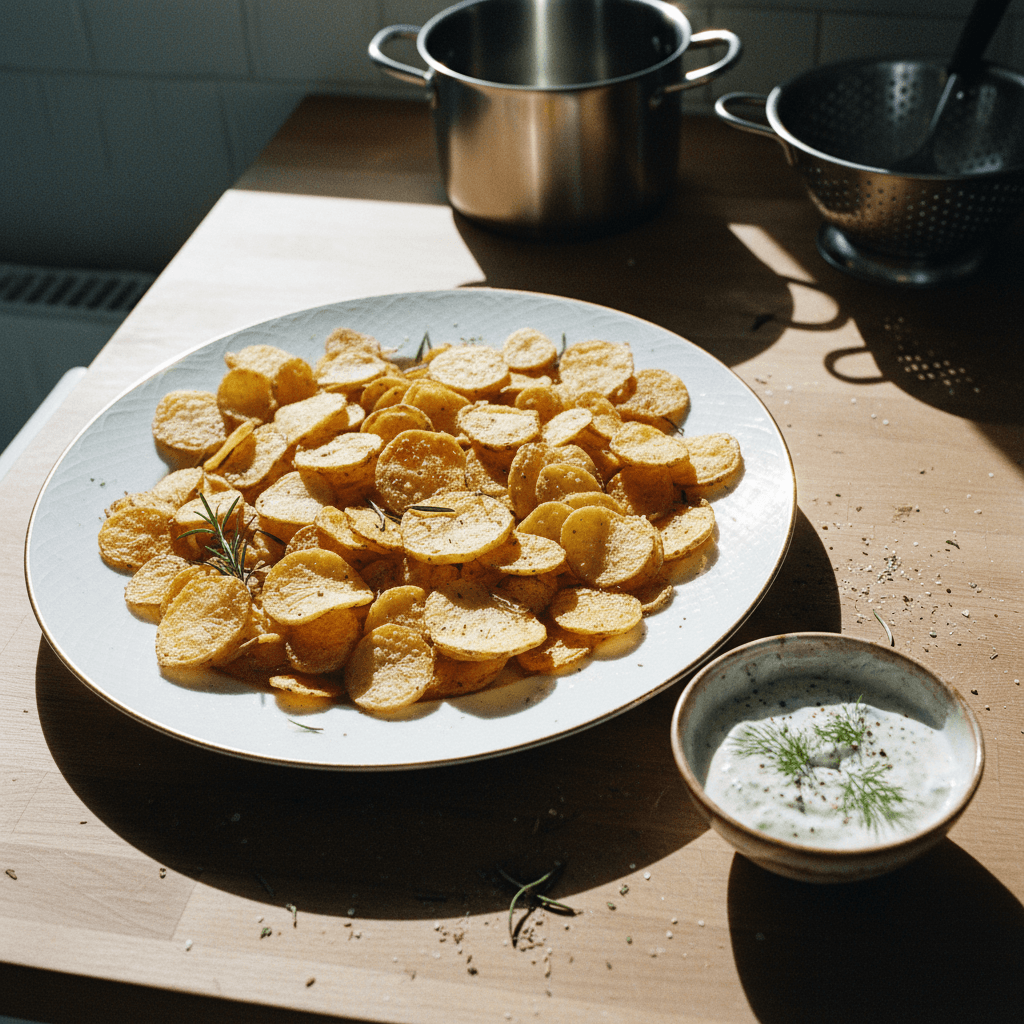 Homemade Baked Potato Chips
