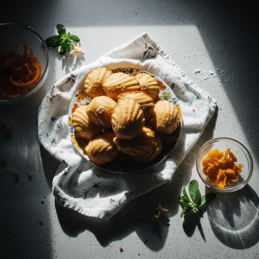 Classic Orange Blossom Madeleines