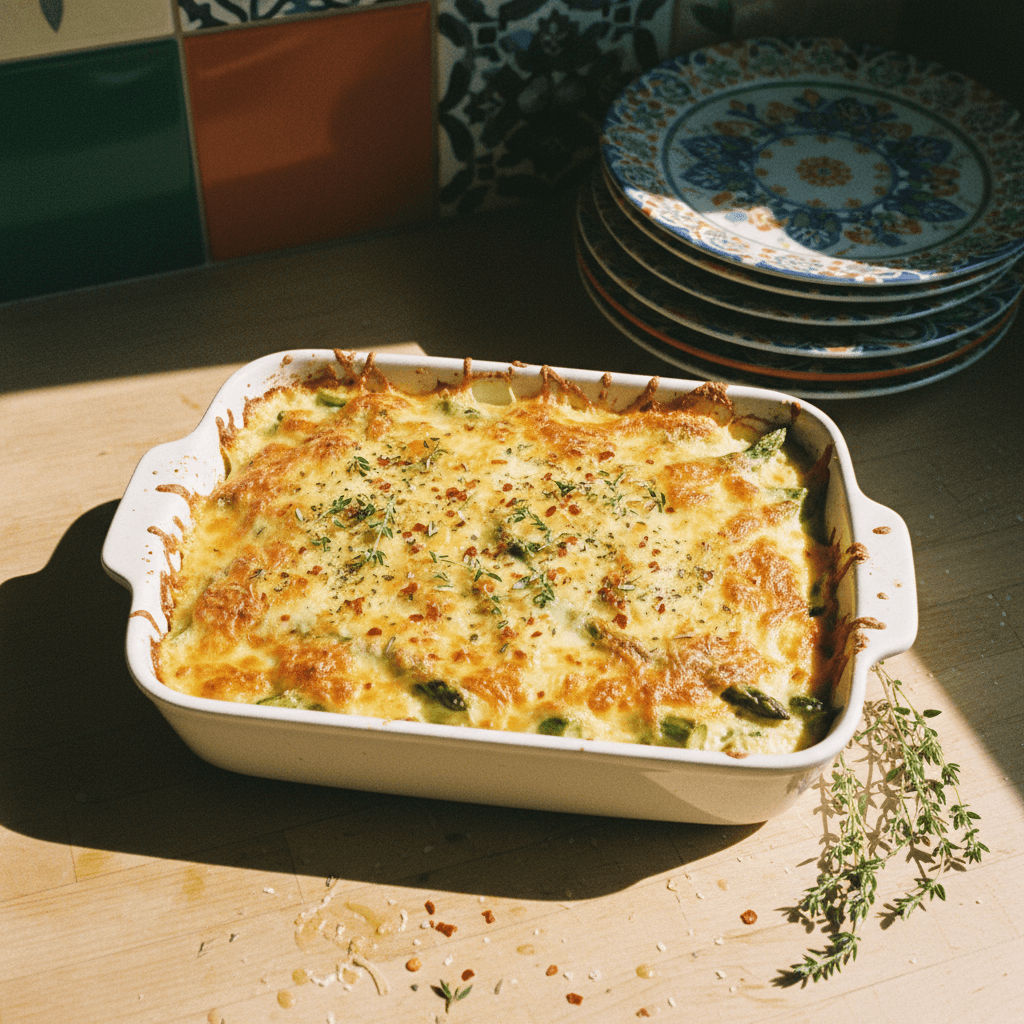 Cheesy Asparagus Casserole