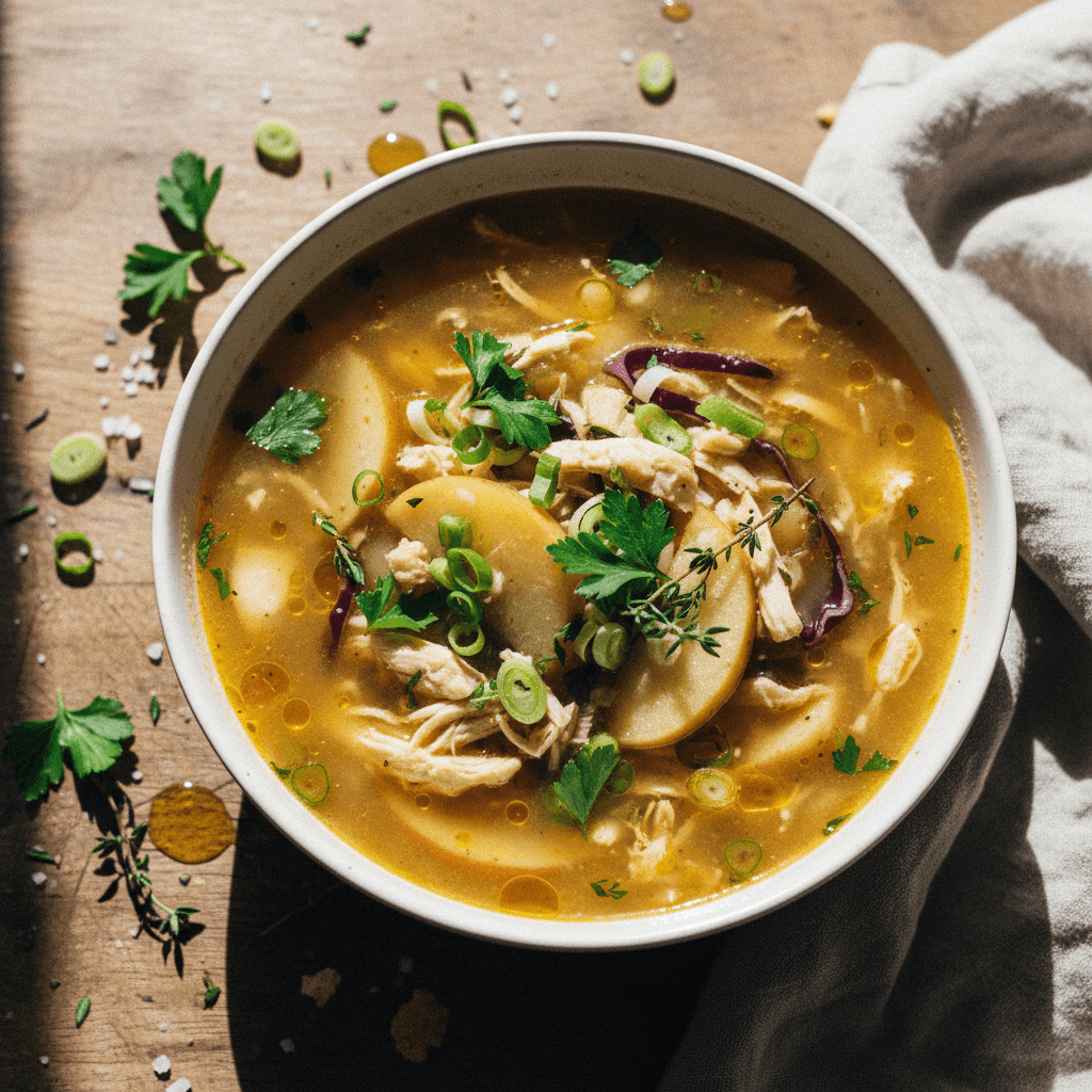 Chicken Apple Cabbage Soup