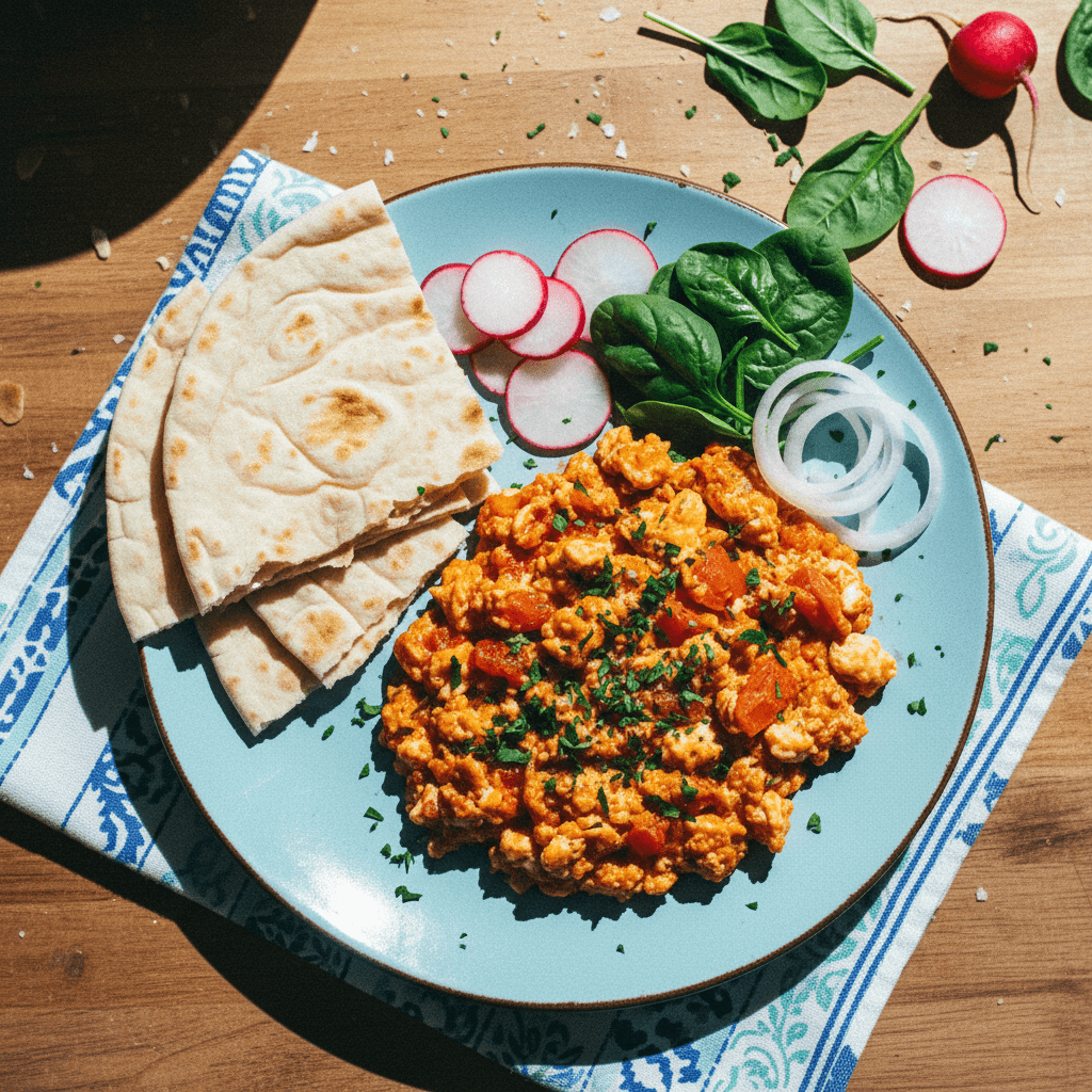 Omlette Gojeh Farangi (Persian Tomato and Egg Scramble)