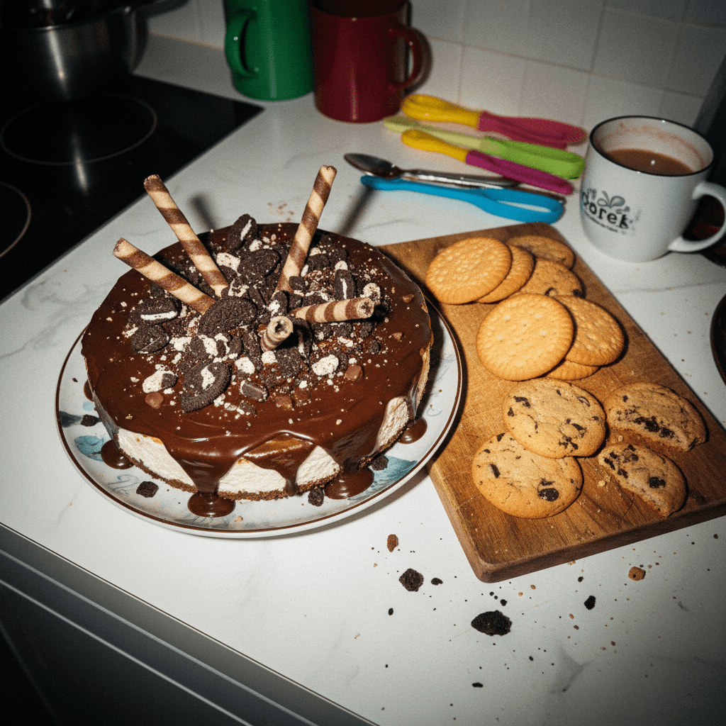 Chocolate Biscuit Cheesecake