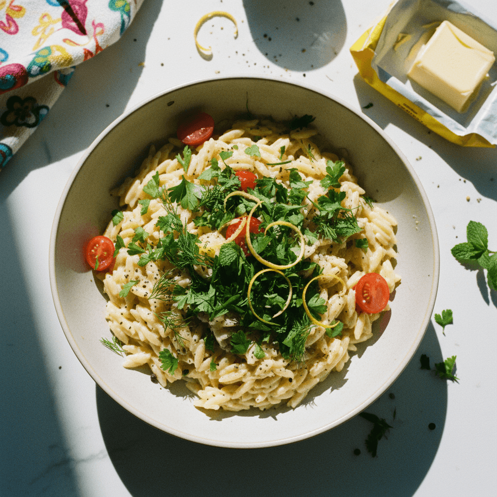 Lemon Orzo with Fresh Herbs