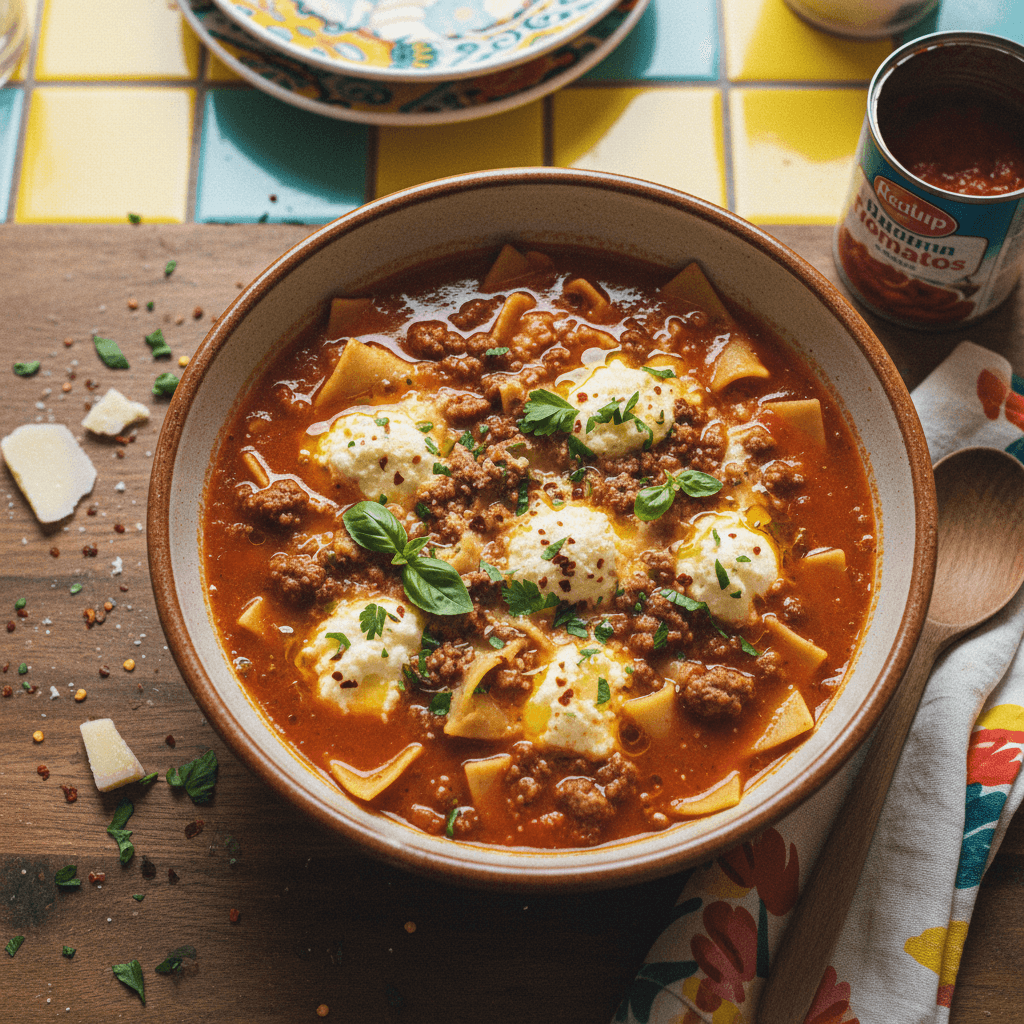 Lasagna Soup