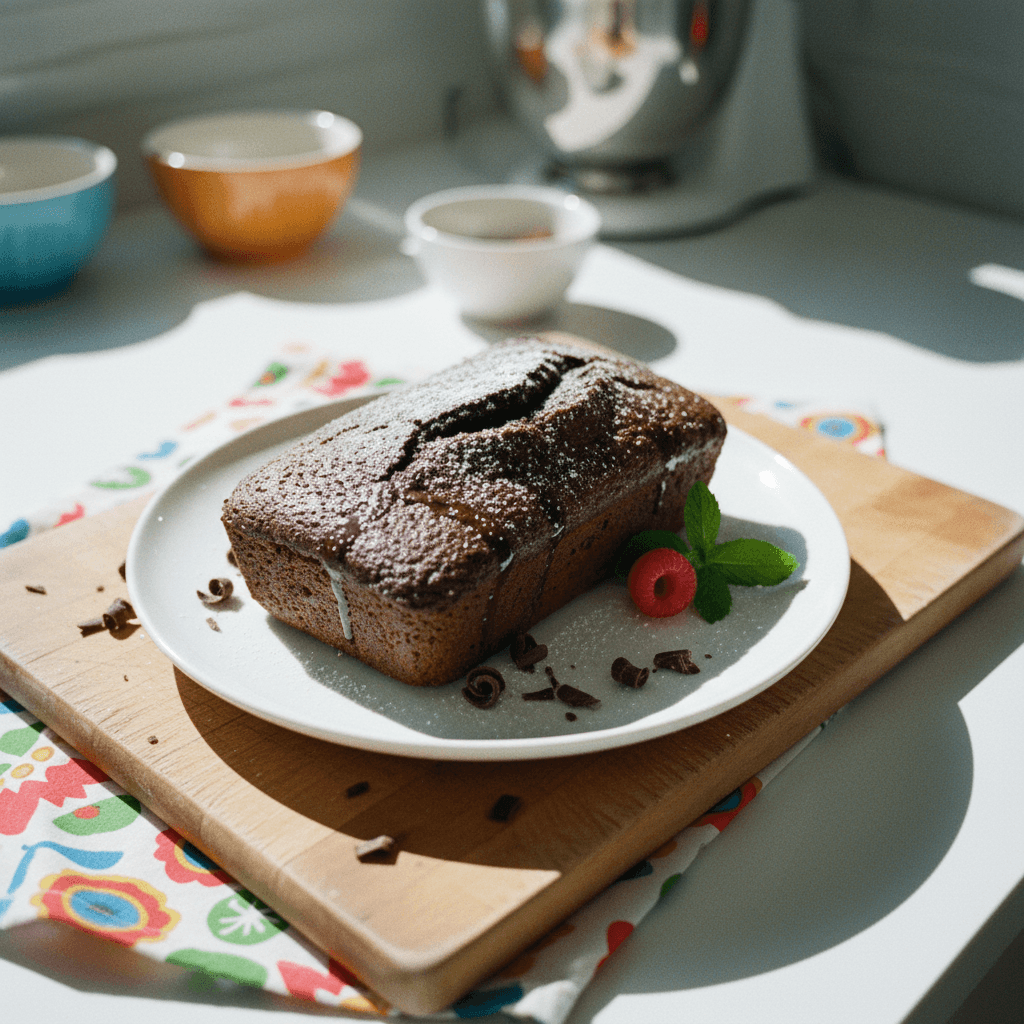 Rich Baked Chocolate Loaf