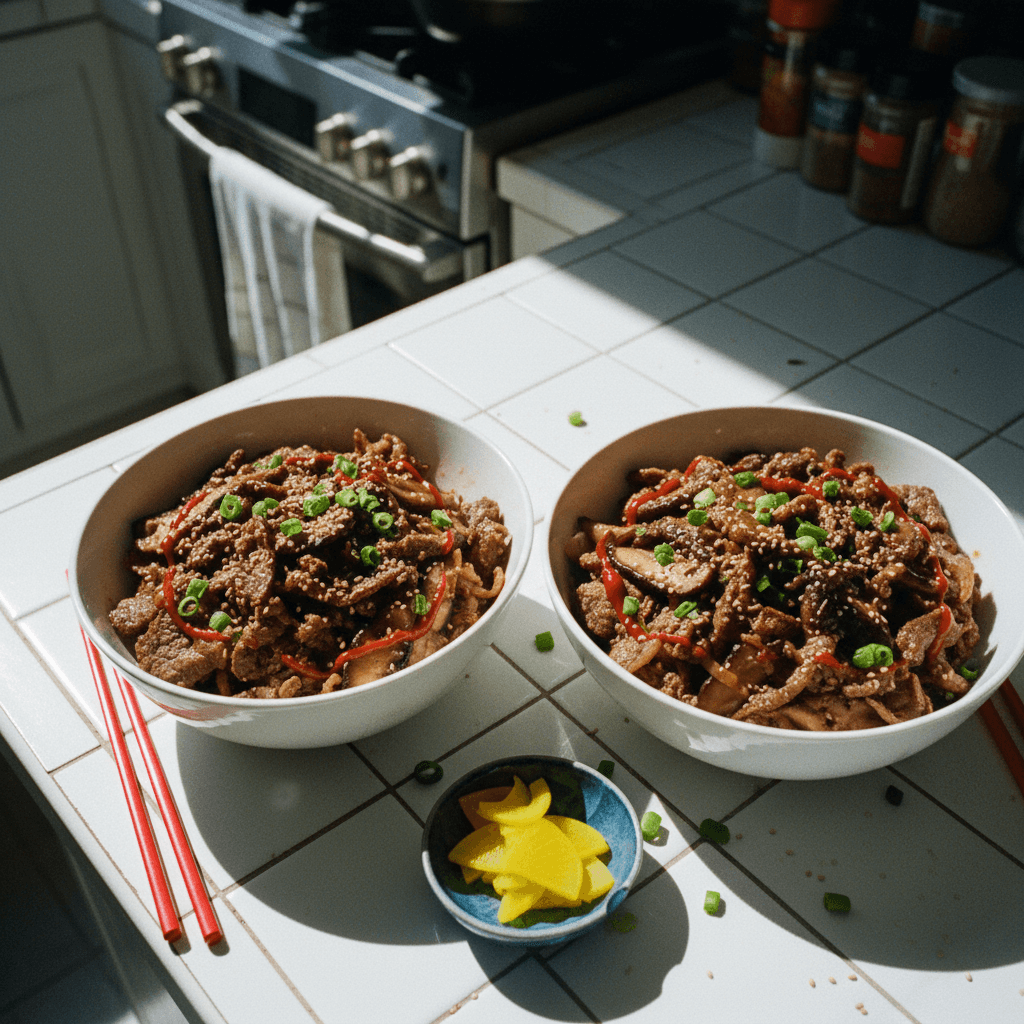 Savory Korean-Style Beef Bowls