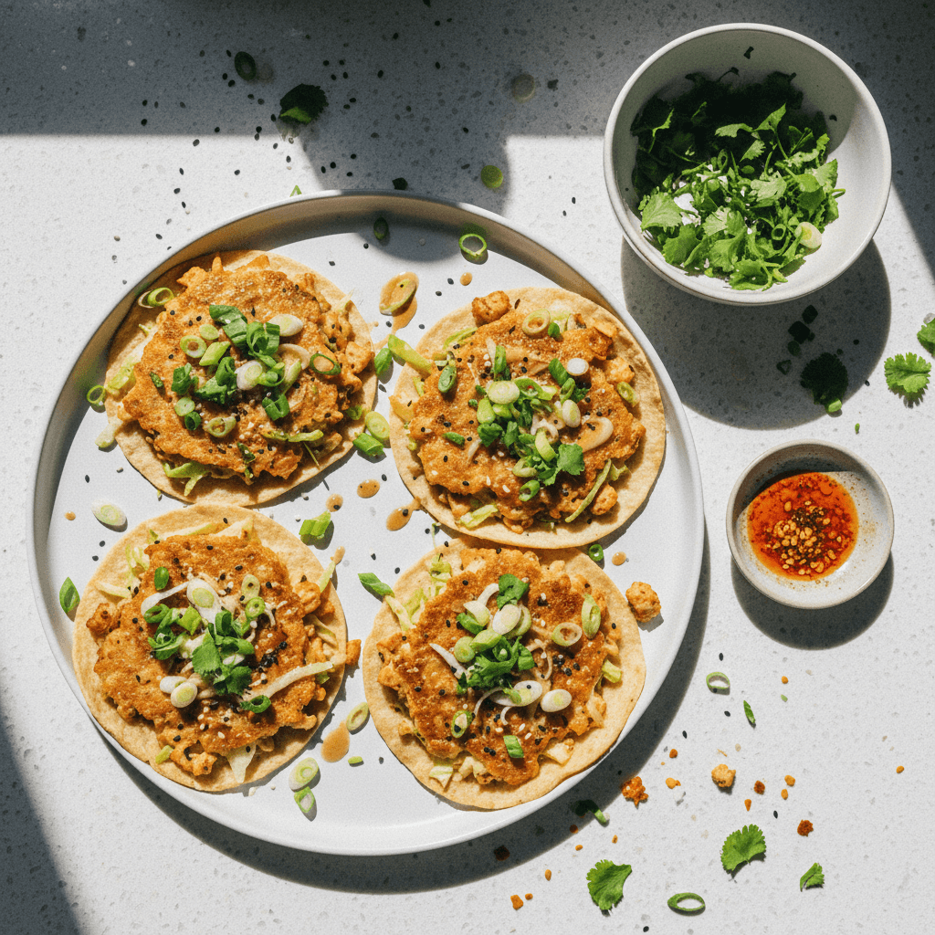 Smash Dumpling Tacos