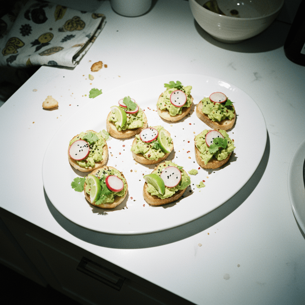 Mini Avocado Toast Bites