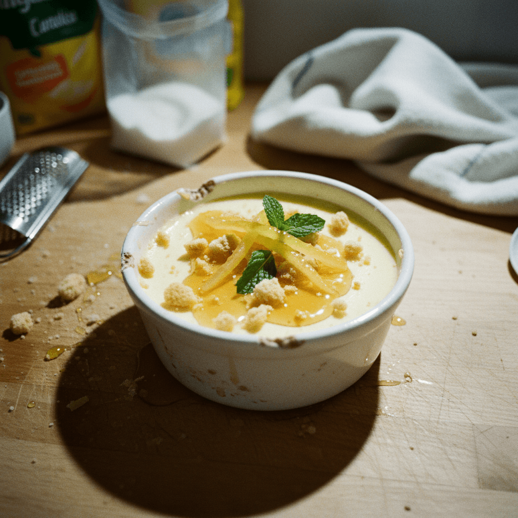 Lemon Honey Panna Cotta