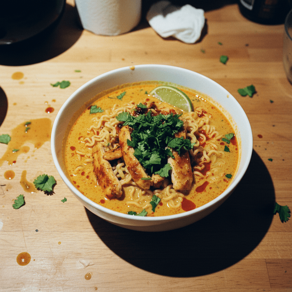 Thai Red Curry Chicken Ramen