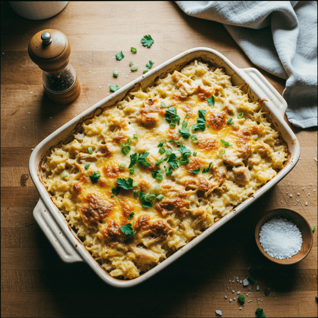 Creamy Slow Cooker Chicken and Rice Casserole
