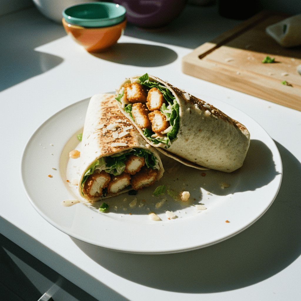 Crispy Chicken Caesar Wrap
