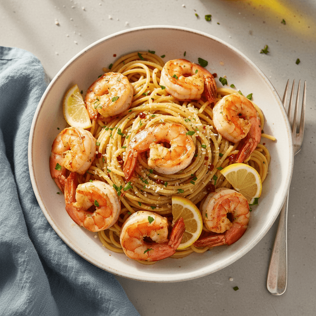 Garlic Butter Shrimp Pasta