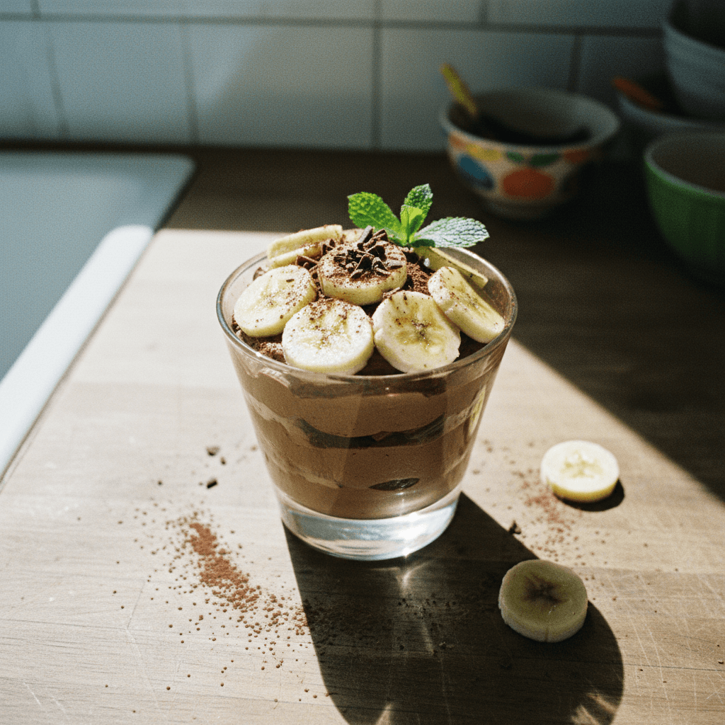 Banana Chocolate Mousse Cake