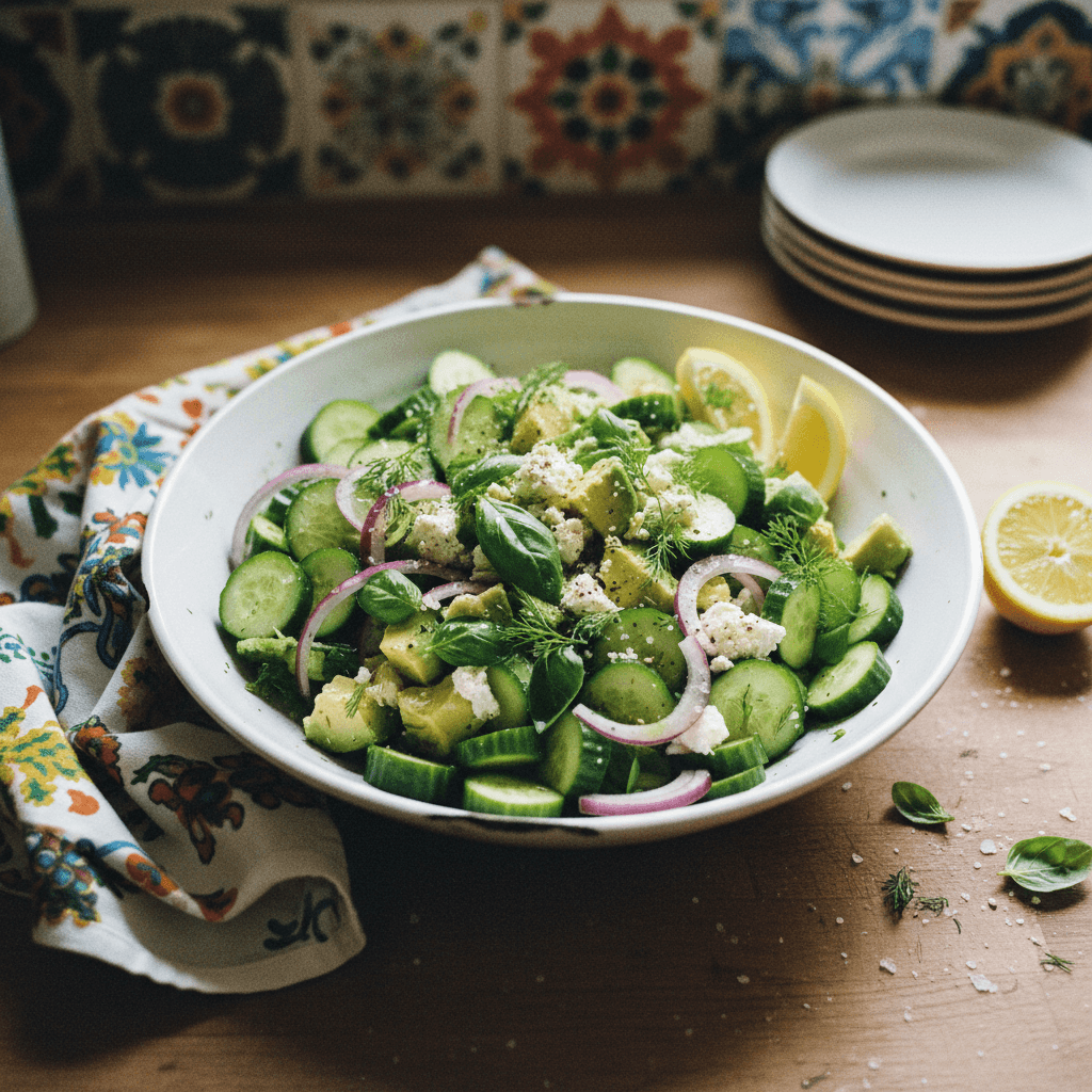 Avocado Cucumber Salad